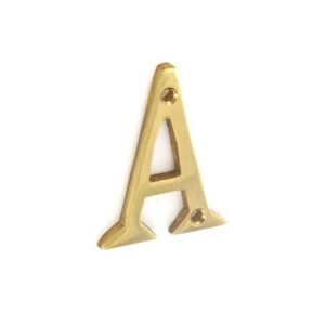 Securit Brass Letter A - 50mm - Pack of 5 - S2490