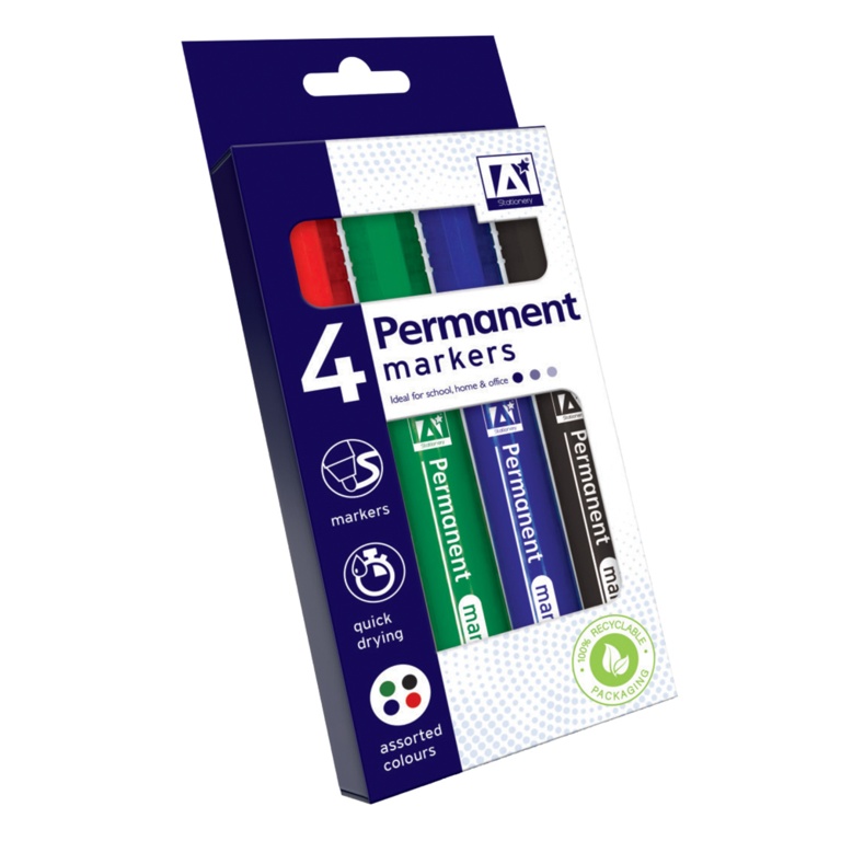 Anker Permanent Markers - Pack 4 - PRP/5