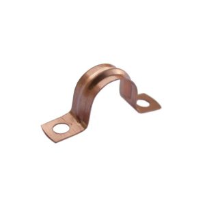 Securplumb Copper Saddle Pipe Clips - 15mm Pack 8 - SU9690