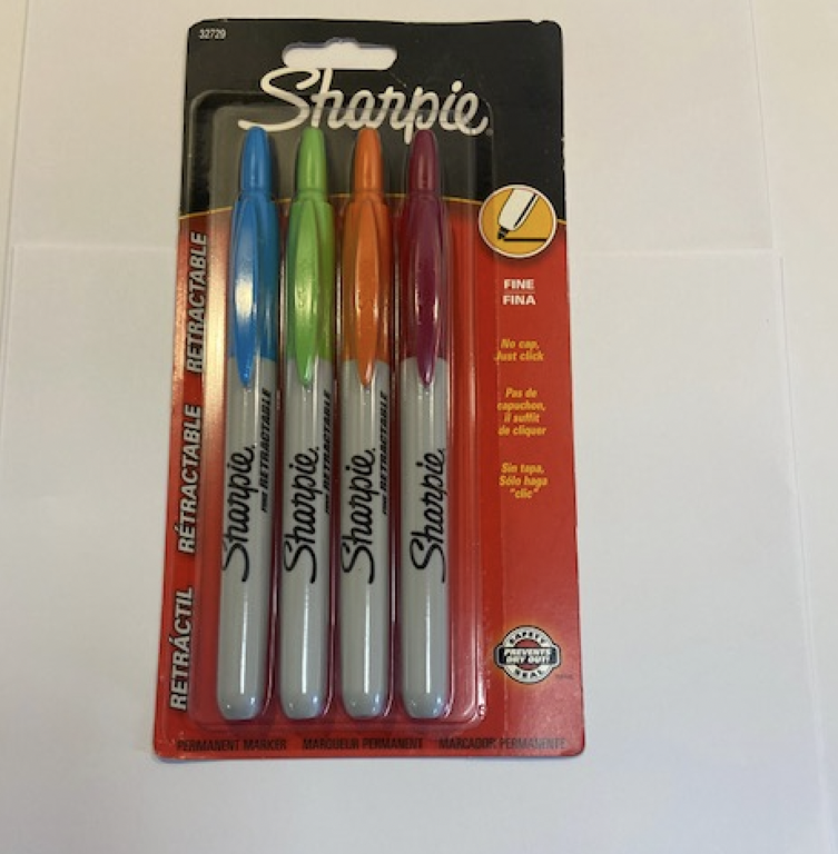 Sharpie Permanent Colour Markers - Pack 4 - S0751530