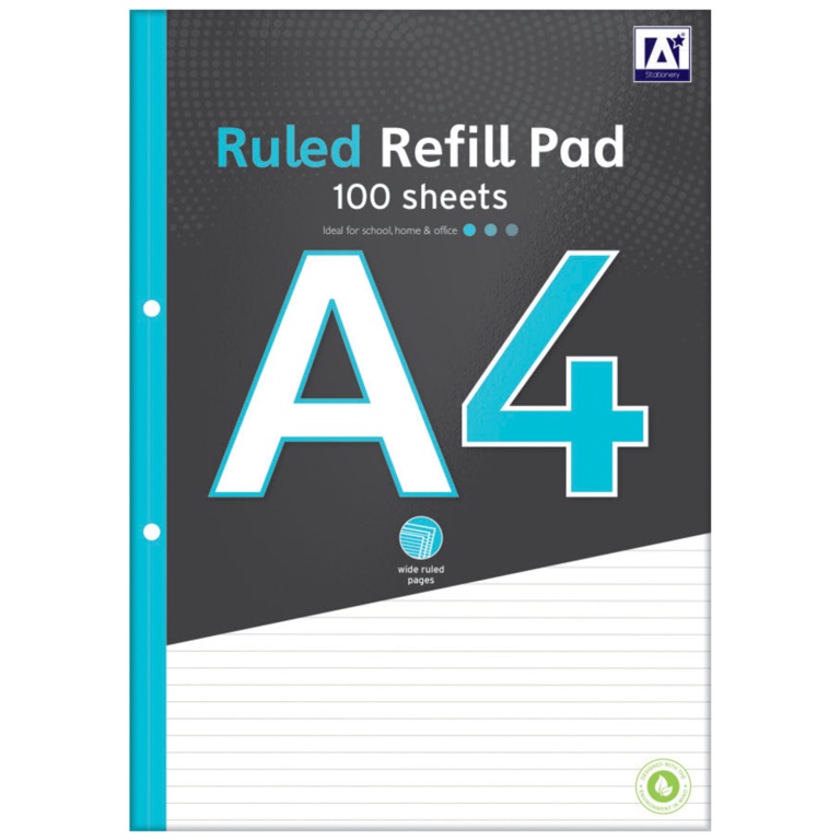 A  Star A4 Ruled Refill Pad - FSC3-RERP/1