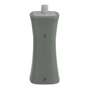 Grunwerg Square Pepper Mill & Salt Shaker - Grey - SP-9174GY