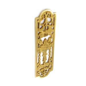 Securit Brass fancy finger plate - 225mm, Pack of 5 - only available by special order - S2244