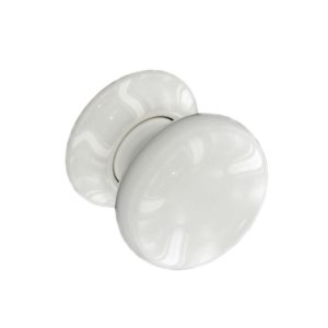 Securit Ceramic Door Knobs White (Pair) - 60mm - S3280