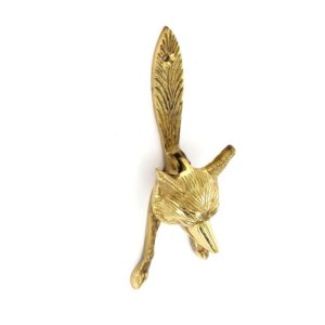 Securit Brass fox head knocker face fix - 150mm, pack of 5 - only available by special order - S2270