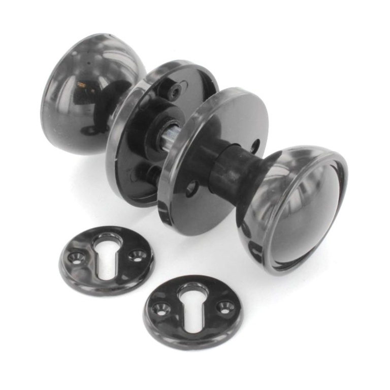 Securit Plastic Mortice Knob Set Brown - 60mm - S3241