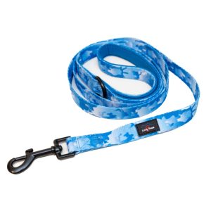 Long Paws Blue Camo Dog Lead - Medium - FTDLBCM