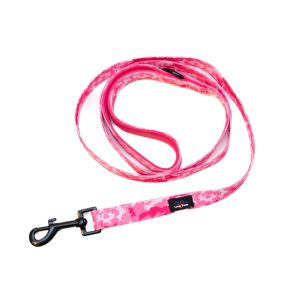 Long Paws Pink Camo Dog Lead - Medium - FTDLPCM