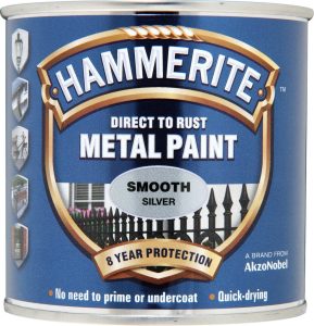 Hammerite Metal Paint Smooth 250ml - Silver - 5084894