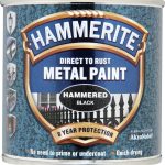 Hammerite Metal Paint Hammered 250ml - Black - 5084792