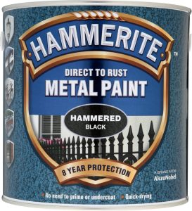 Hammerite Metal Paint Hammered 2.5L - Black - 5084795