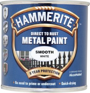 Hammerite Metal Paint Smooth 250ml - White - 5084857