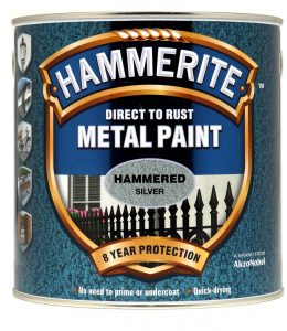 Hammerite Metal Paint Hammered 2.5L - Silver - 5084801