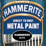 Hammerite Metal Paint 400ml Aerosol - Hammered Black - 5084781