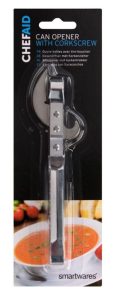 Chef Aid Can Opener with Corkscrew - 10E 12144