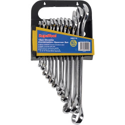 SupaTool Chrome Combination Spanner Set - 12 Piece - SSC12