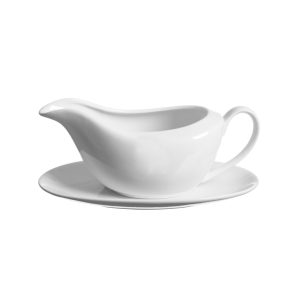 Price & Kensington Simplicity Gravy Boat & Saucer - Gravy Boat & Saucer - 0059.427