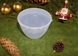 Just Pudding Basins Pudding Basin & Lid - 1 Pint /570ml Clear - HR109