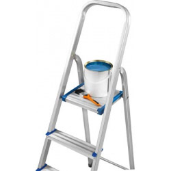 SupaTool Aluminium Stepladder - 4 Step - STAS4A