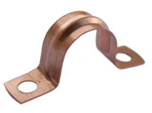 Oracstar Saddle Pipe Clips - Copper - 15mm (Pack 8) - PPS50